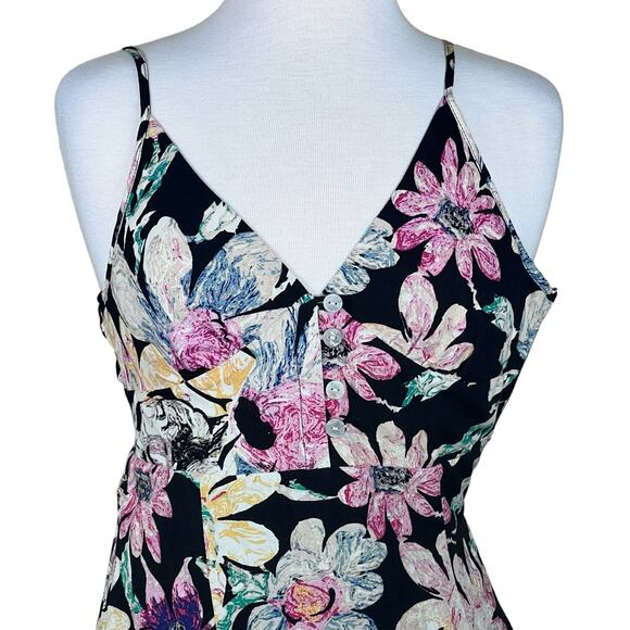 Urban Outfitters Women’s Floral Sleeveless Midi Sun Dress with Slit Size S NWT - Picture 2 of 15